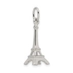 Sophia Jewelers 925 Sterling Silver Polished Eiffel Tower 3D Charm Pendant