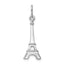 Sterling Silver Rhodium-plated Eiffel Tower Charm