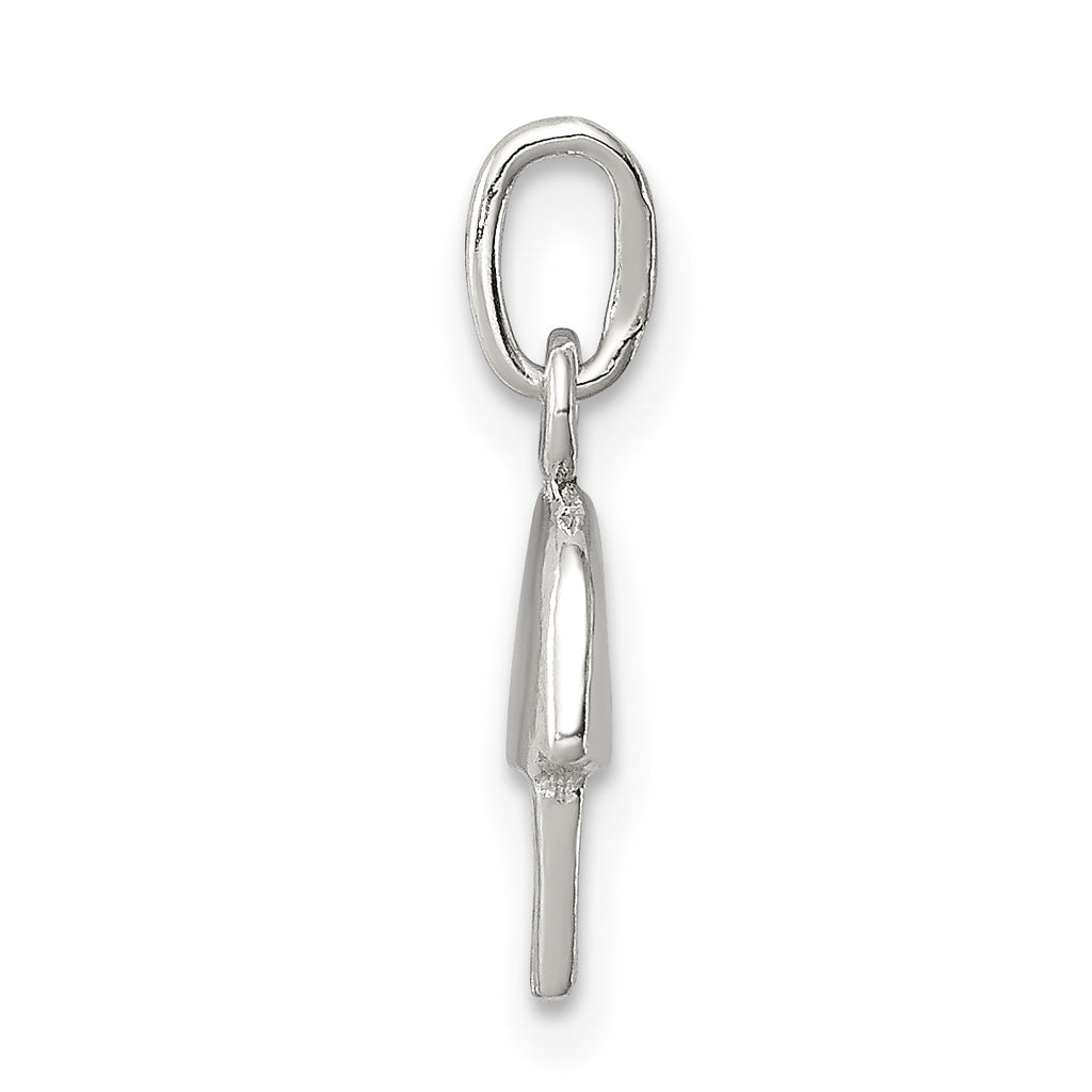 Sterling Silver 925 Jellyfish Charm with Polished Anti-Tarnish Finish