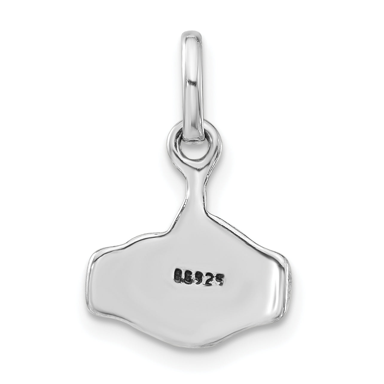 Sterling Silver 925 Unisex Antiqued Joined Hands Pendant Elegant Charm