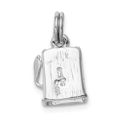 Sophia Jewelers Rhodium-Plated Sterling Silver Slot Machine Charm