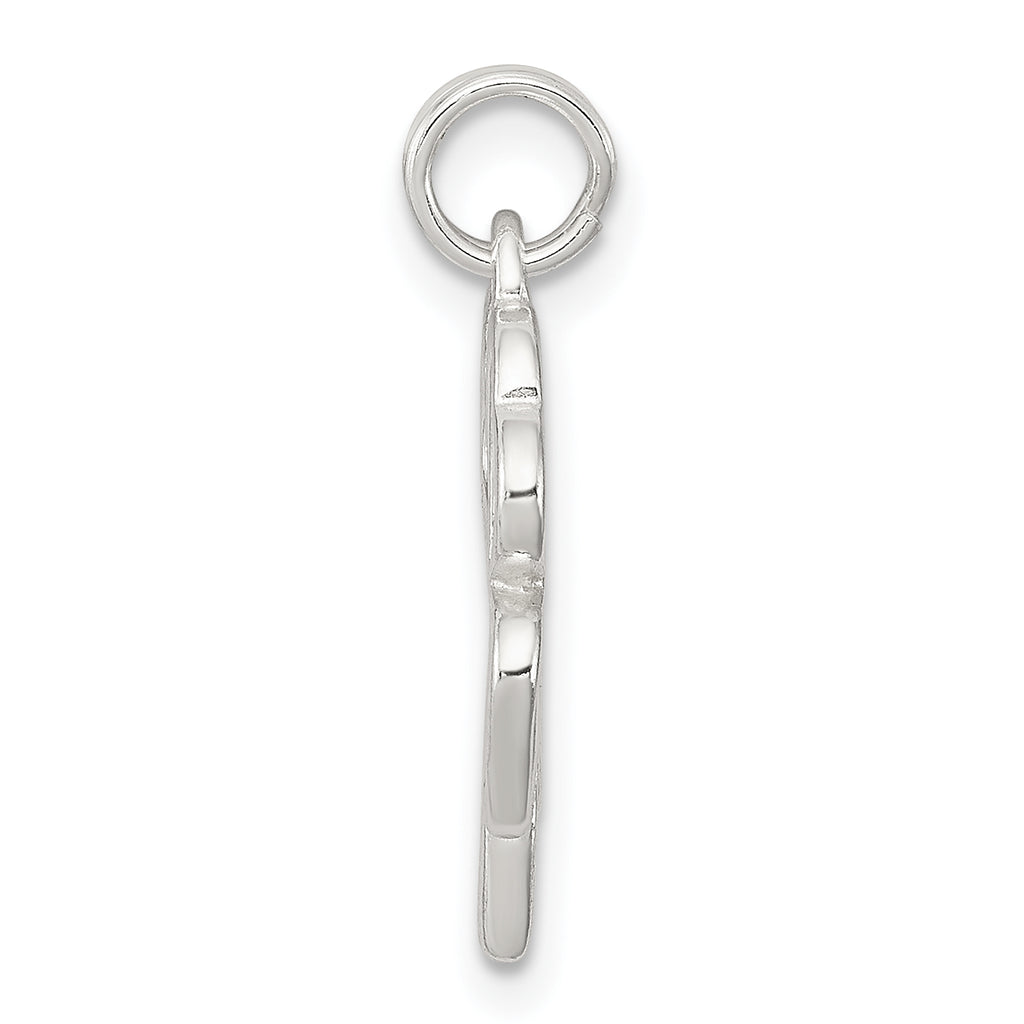 Sophia Jewelers Sterling Silver Four Leaf Clover Charm Polished Finish