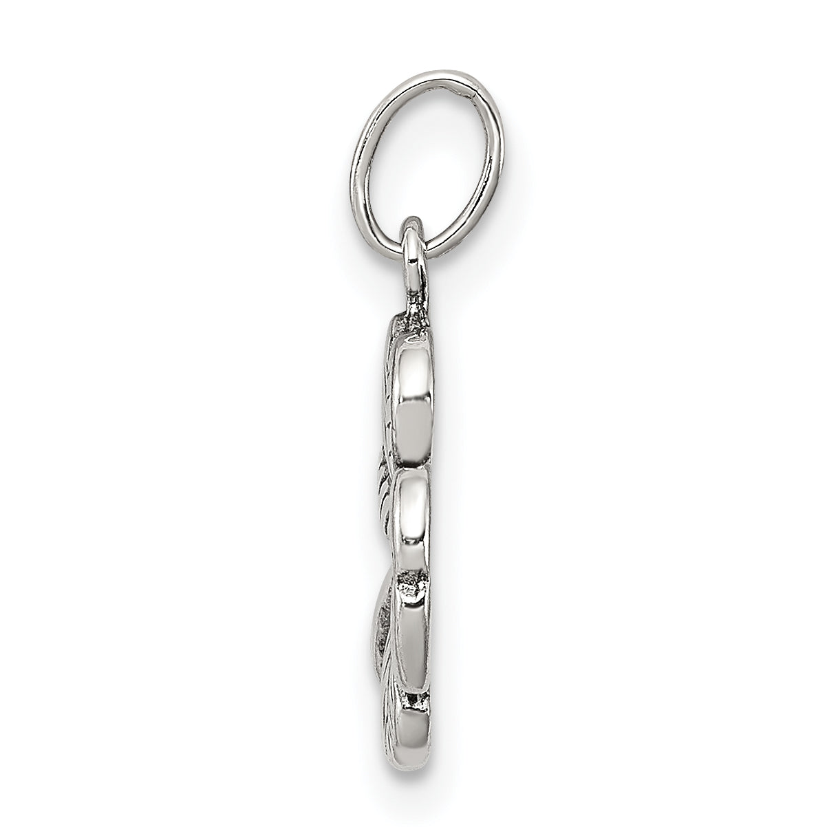 Sterling Silver 925 Antiqued Clover Charm Vintage Inspired by Sophia Jewelers Secondary image