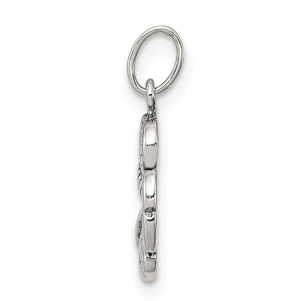 Sterling Silver 925 Antiqued Clover Charm Vintage Inspired by Sophia Jewelers