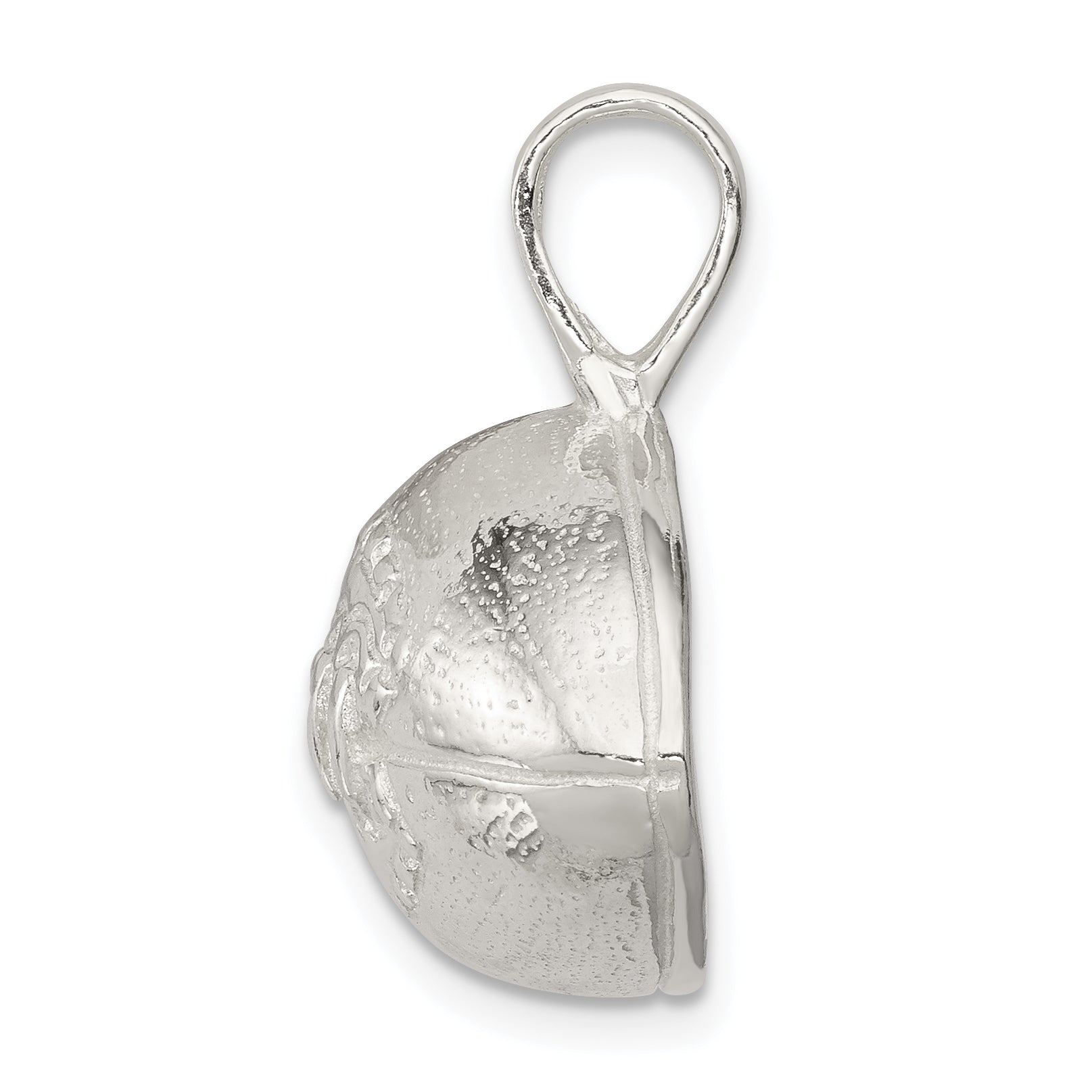 Sterling Silver 925 Men's Football Charm with Polished Finish Secondary image