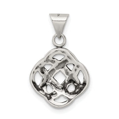 Sterling Silver 925 Celtic Knot Pendant with Antiqued Finish