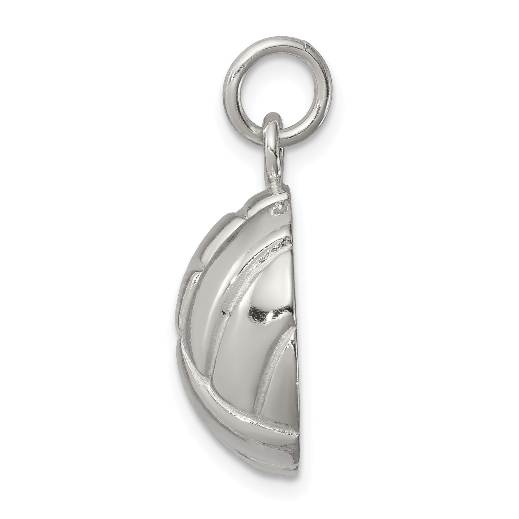 Sterling Silver 925 Men's Volleyball Charm with Polished Anti-Tarnish Finish Secondary image