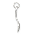 Sterling Silver 925 Spoon Charm with Polished Anti-Tarnish Finish 3D Design