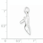 Sophia Jewelers 925 Sterling Silver Sling Back Heel Charm Elegant Pendant