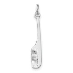 Sterling Silver Polished Comb Charm