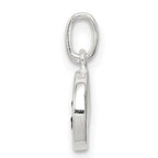Sterling Silver 925 Enameled Emotion Face Charm with Polished Finish