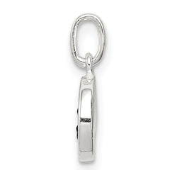 Sterling Silver 925 Enameled Emotion Face Charm with Polished Finish