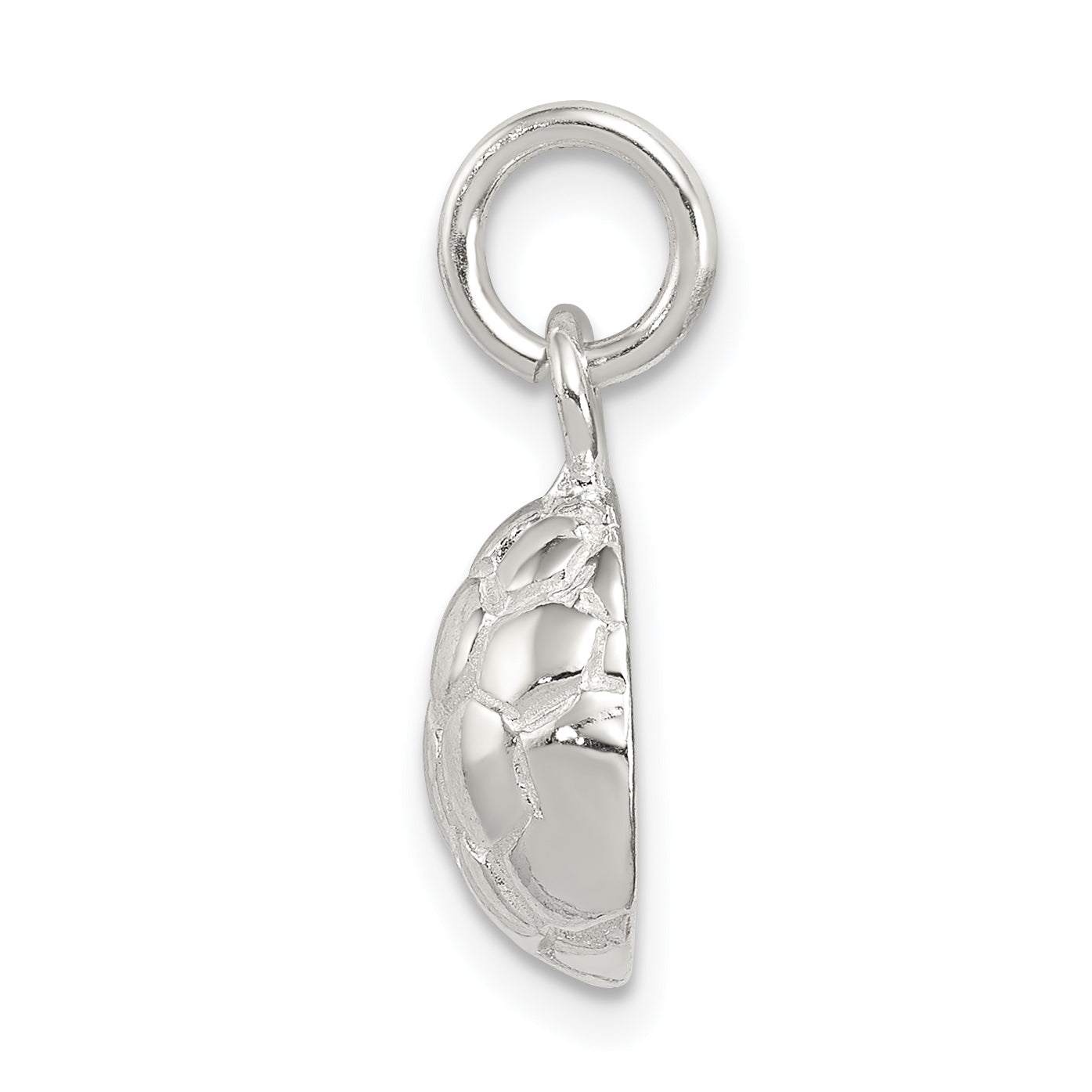 Sterling Silver 925 Soccer Ball Charm with Polished Anti-Tarnish Finish Secondary image