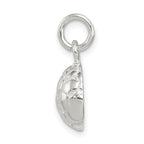 Sterling Silver 925 Soccer Ball Charm with Polished Anti-Tarnish Finish
