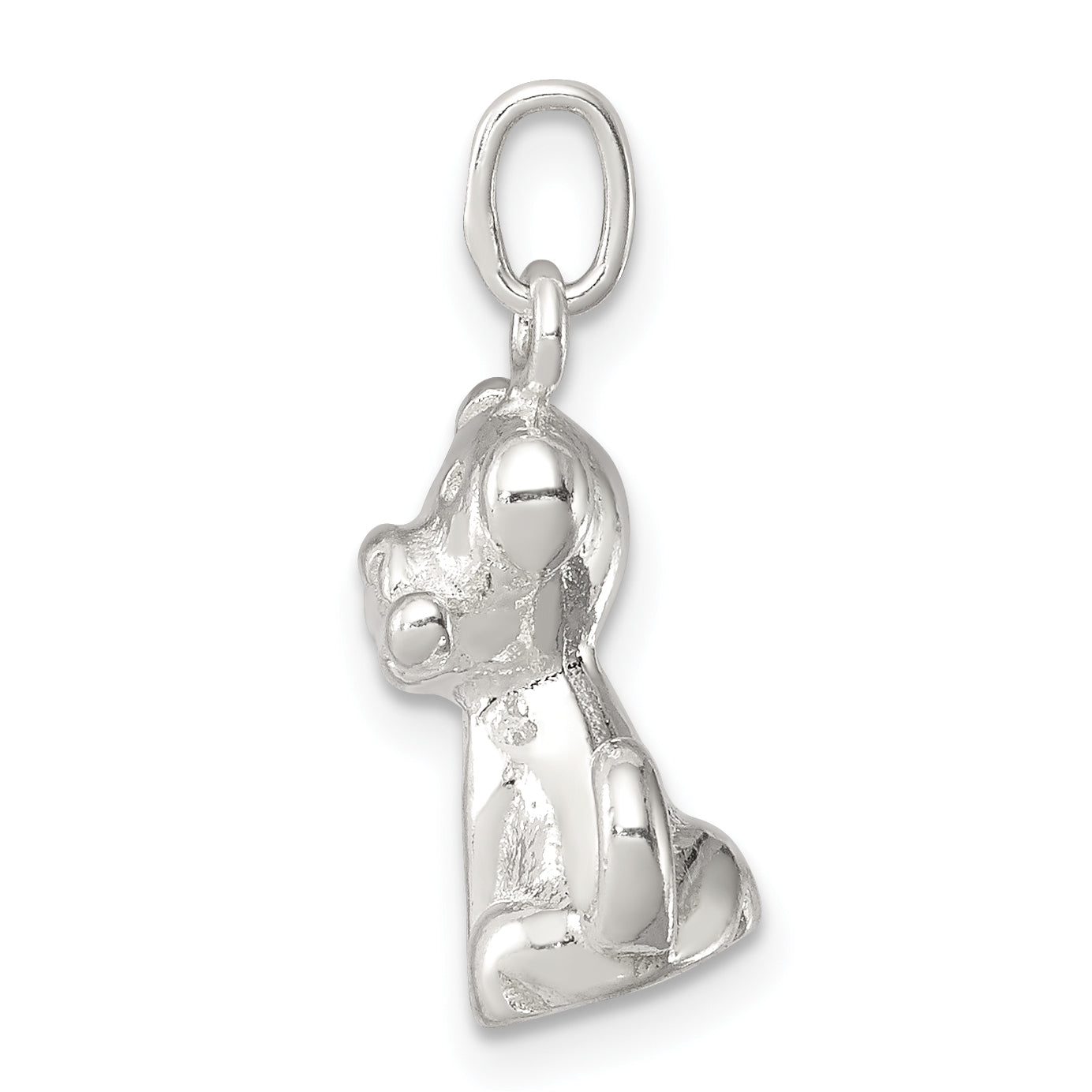 Sterling Silver 925 Doggie Charm with Bone, Anti-Tarnish Theme Secondary image