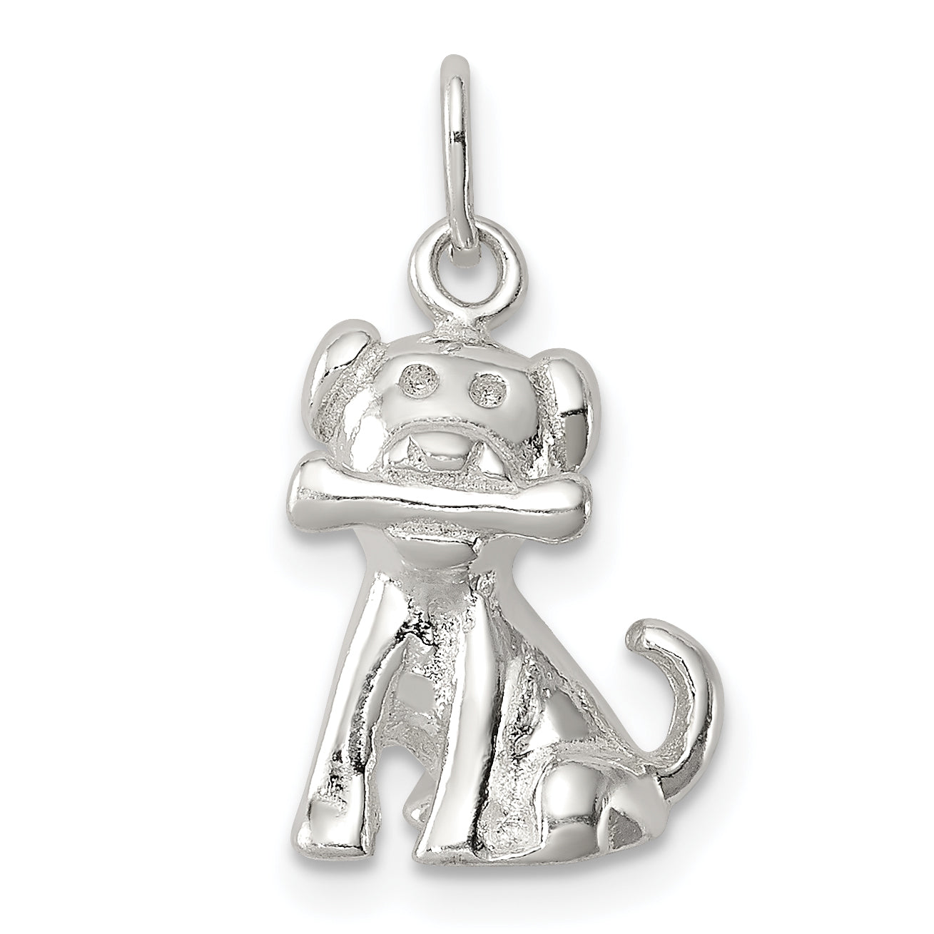 Sterling Silver Doggie w/Bone Charm Main image