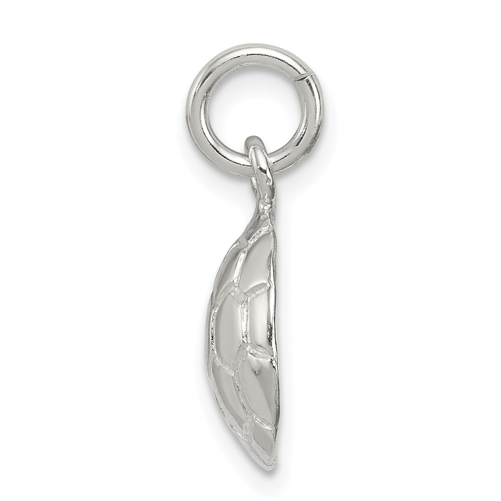 Sterling Silver 925 Polished Soccer Ball Charm with Anti-Tarnish Finish