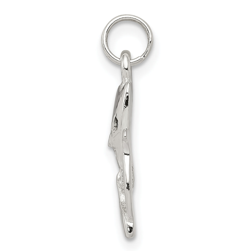 Sterling Silver 925 Enameled Cat Charm with Anti-Tarnish Finish