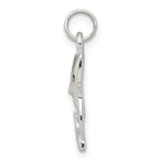 Sterling Silver 925 Enameled Cat Charm with Anti-Tarnish Finish