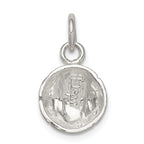 Sterling Silver 925 Baseball Charm with Anti-Tarnish Polished Finish