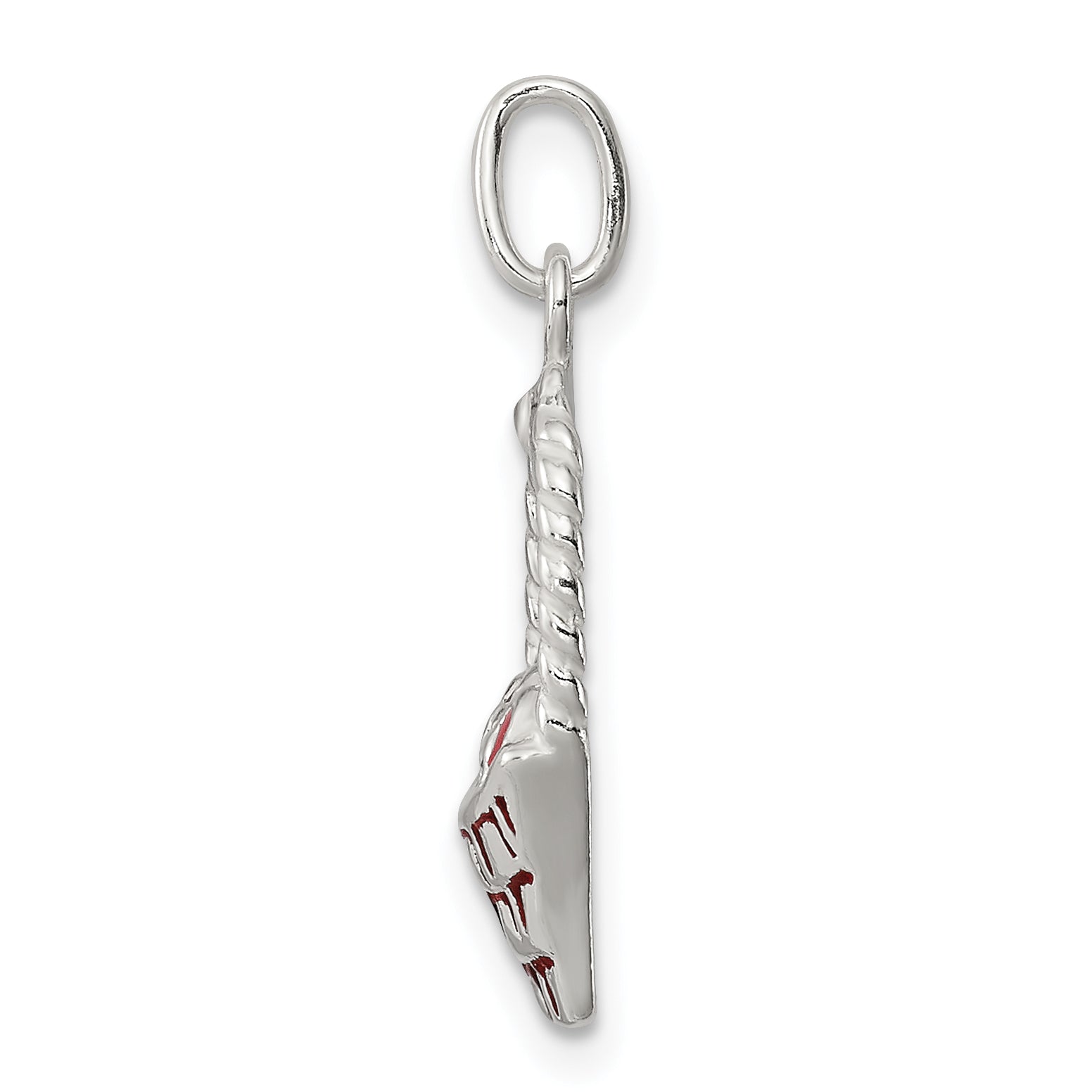Sophia Jewelers Sterling Silver Enameled Easter Basket Pendant with Anti-Tarnish Finish