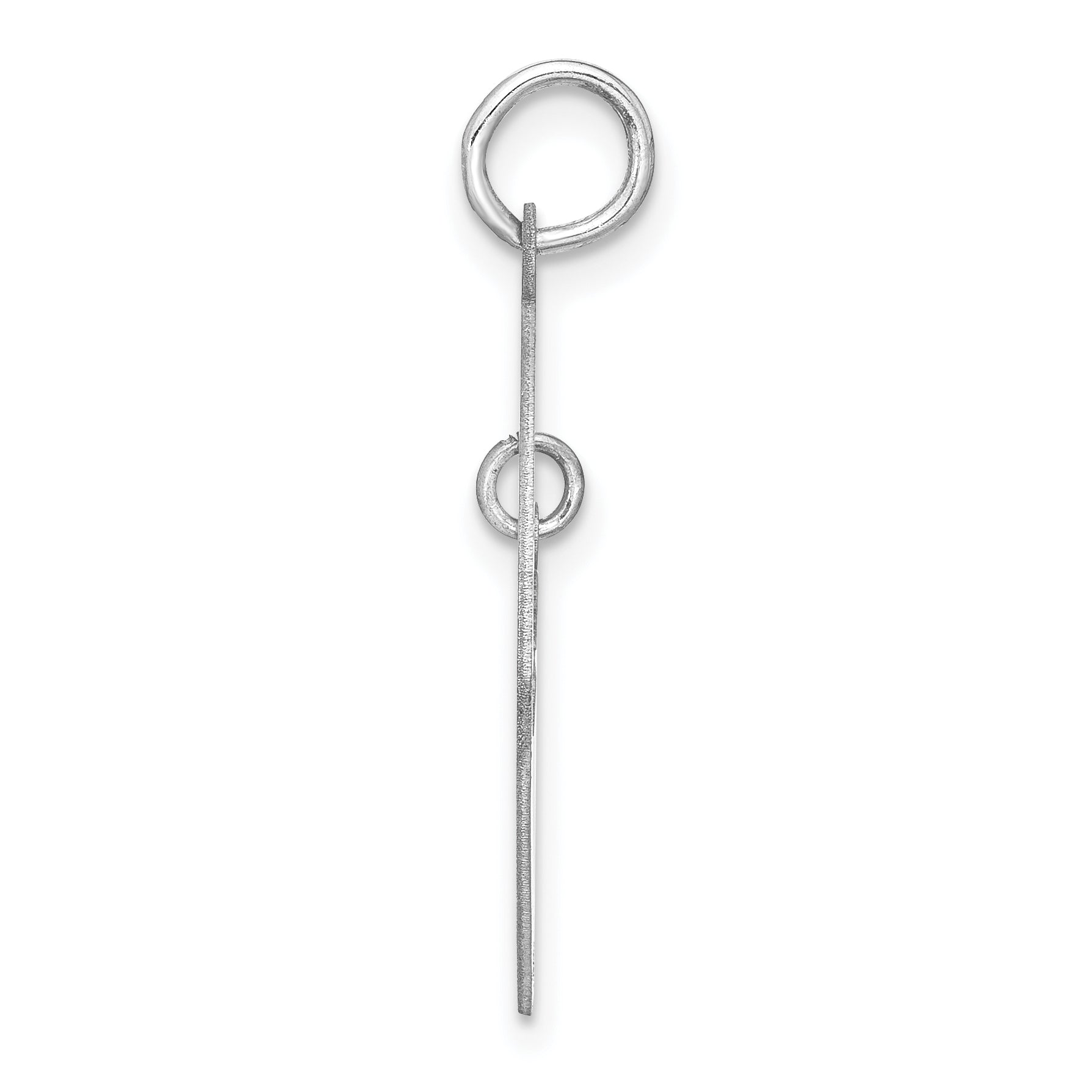 Sterling Silver Rhodium-plated Personalizable Proud Grandma Charm Secondary image