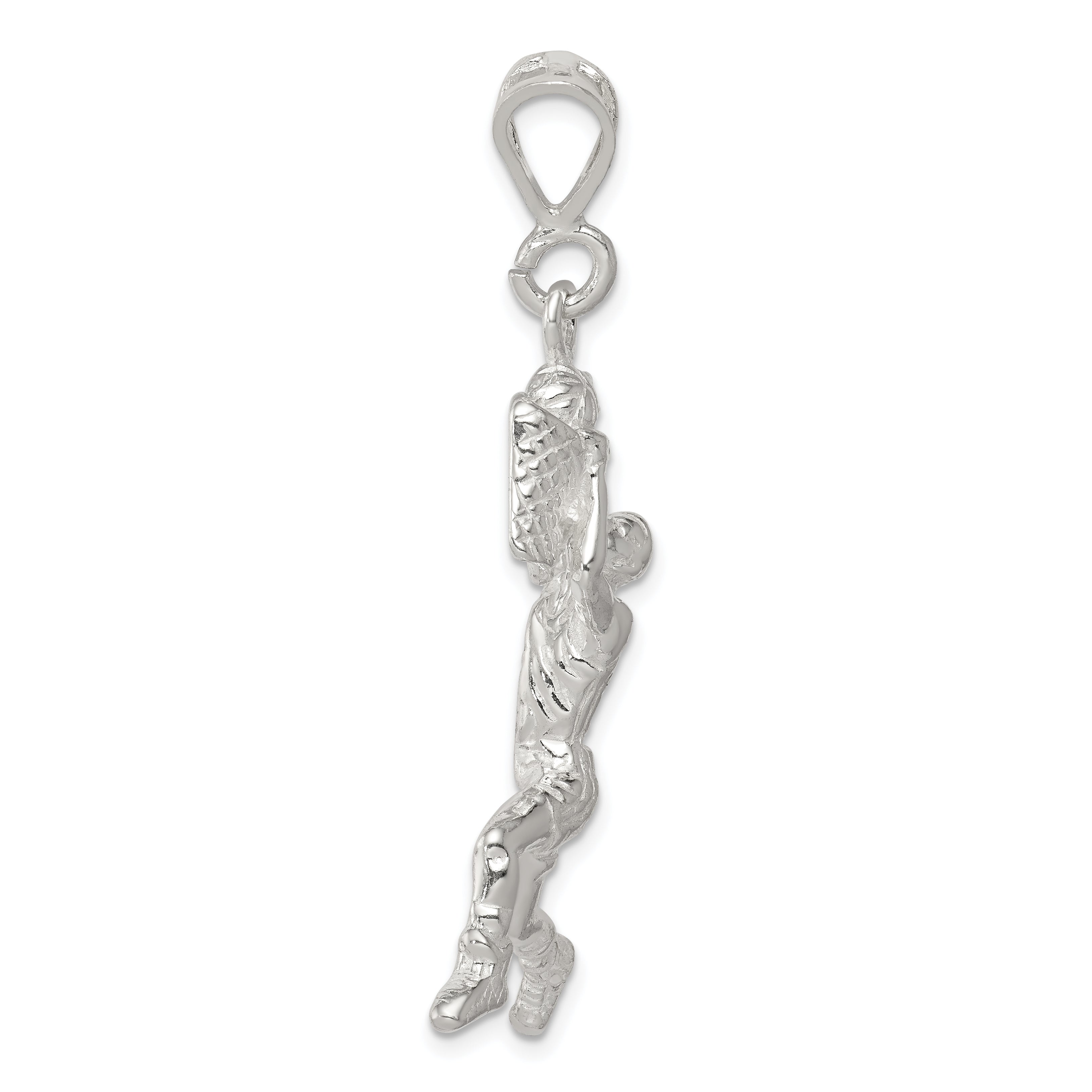 Sterling Silver Basketball Player Charm Secondary image