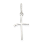 Sterling Silver 925 Polished Cross Pendant with Anti-Tarnish Finish