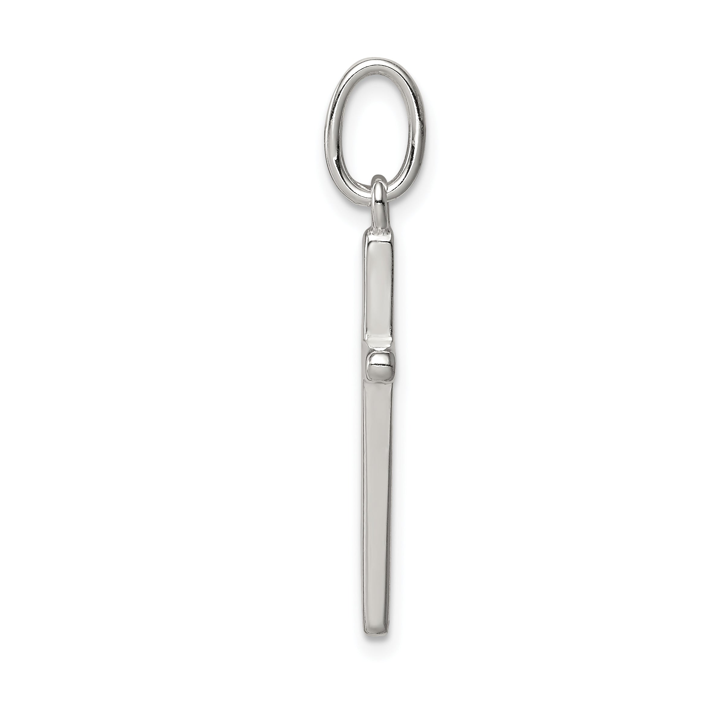 Sterling Silver 925 Cross Pendant with Polished Anti-Tarnish Finish