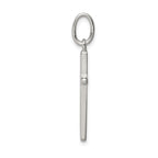 Sterling Silver 925 Cross Pendant with Polished Anti-Tarnish Finish