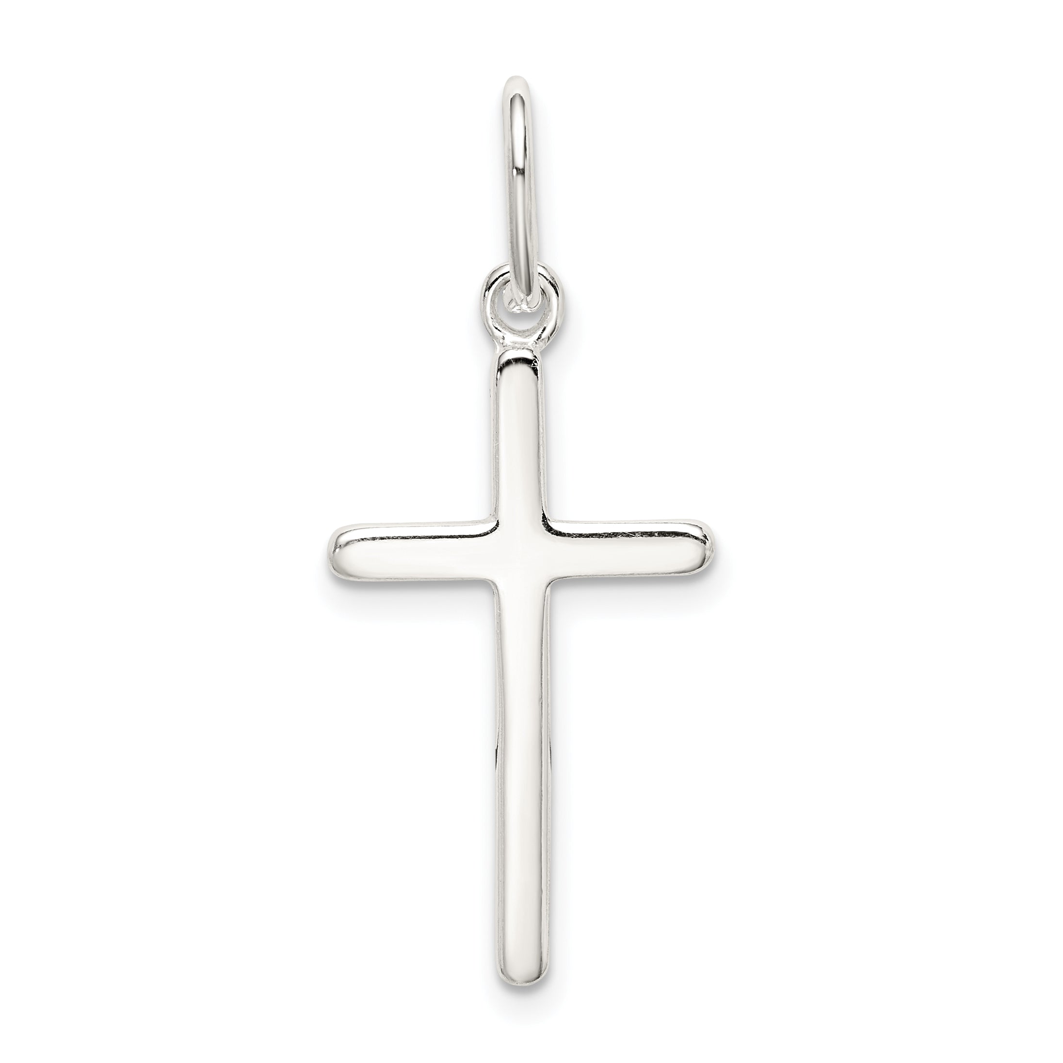 Sterling Silver 925 Cross Pendant with Polished Anti-Tarnish Finish