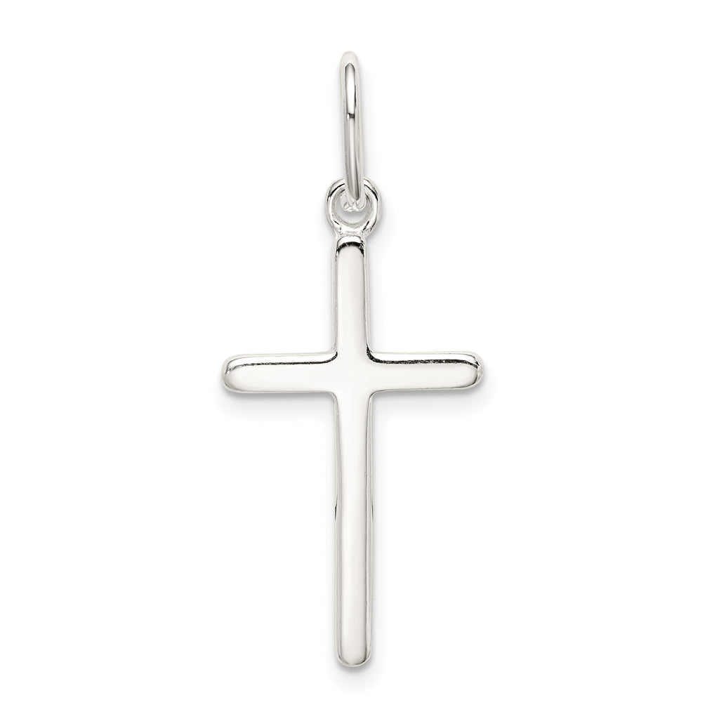 Sterling Silver 925 Cross Pendant with Polished Anti-Tarnish Finish