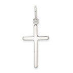 Sterling Silver 925 Cross Pendant with Polished Anti-Tarnish Finish
