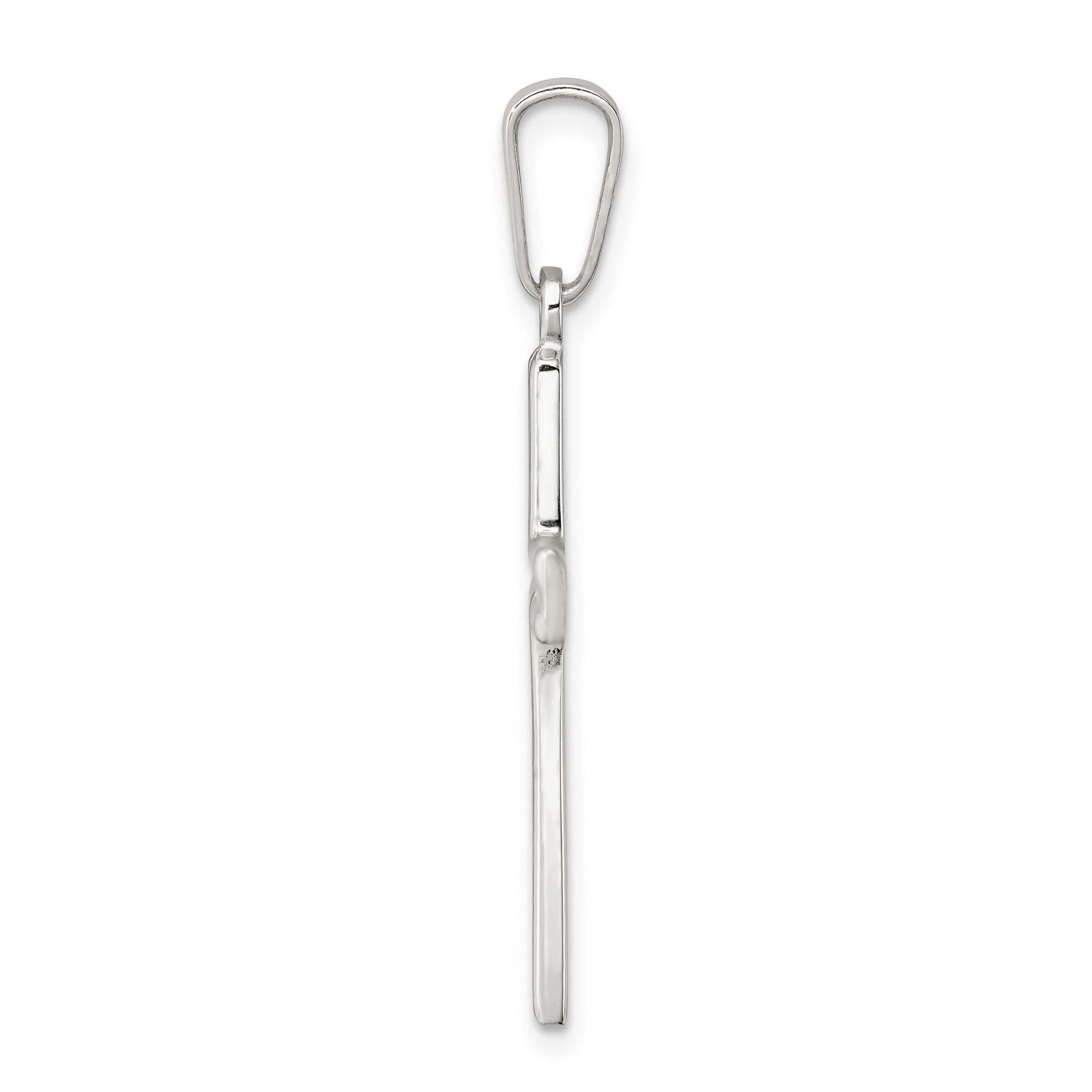Sophia Jewelers Sterling Silver Cross Pendant with Polished & Matte Finish Secondary image