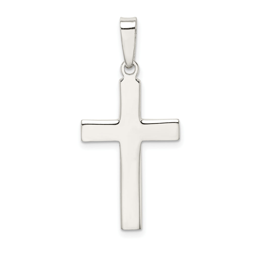 Sophia Jewelers Sterling Silver Cross Pendant with Polished & Matte Finish
