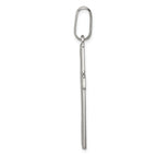 Sophia Jewelers Sterling Silver Polished Cross Pendant with Anti-Tarnish Finish
