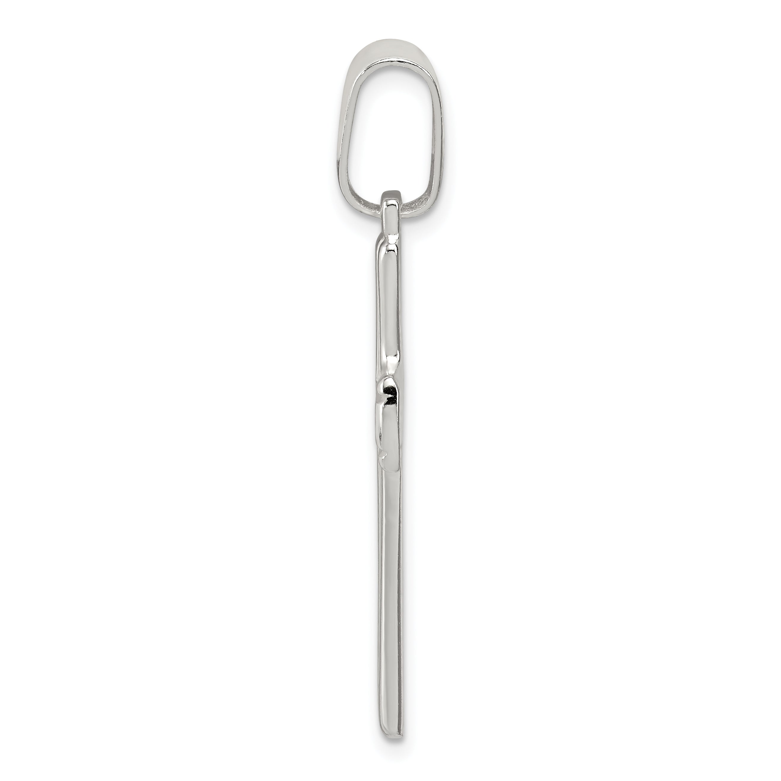 Sophia Jewelers Sterling Silver Cross Pendant with Polished Anti-Tarnish Finish Secondary image