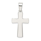 Sophia Jewelers Sterling Silver Cross Pendant with Polished Anti-Tarnish Finish