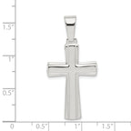 Sophia Jewelers Sterling Silver Cross Pendant with Polished Anti-Tarnish Finish