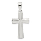 Sterling Silver Polished Cross Pendant
