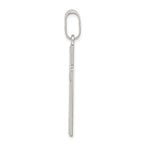 Sterling Silver 925 Polished Cross Pendant with Anti-Tarnish Finish