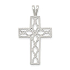 Sterling Silver Polished Cross Pendant