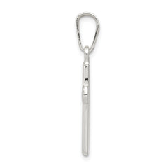 Sophia Jewelers Sterling Silver 925 Polished Cross Pendant Anti-Tarnish Finish