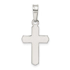 Sophia Jewelers Sterling Silver 925 Polished Cross Pendant Anti-Tarnish Finish