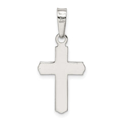 Sophia Jewelers Sterling Silver 925 Polished Cross Pendant Anti-Tarnish Finish
