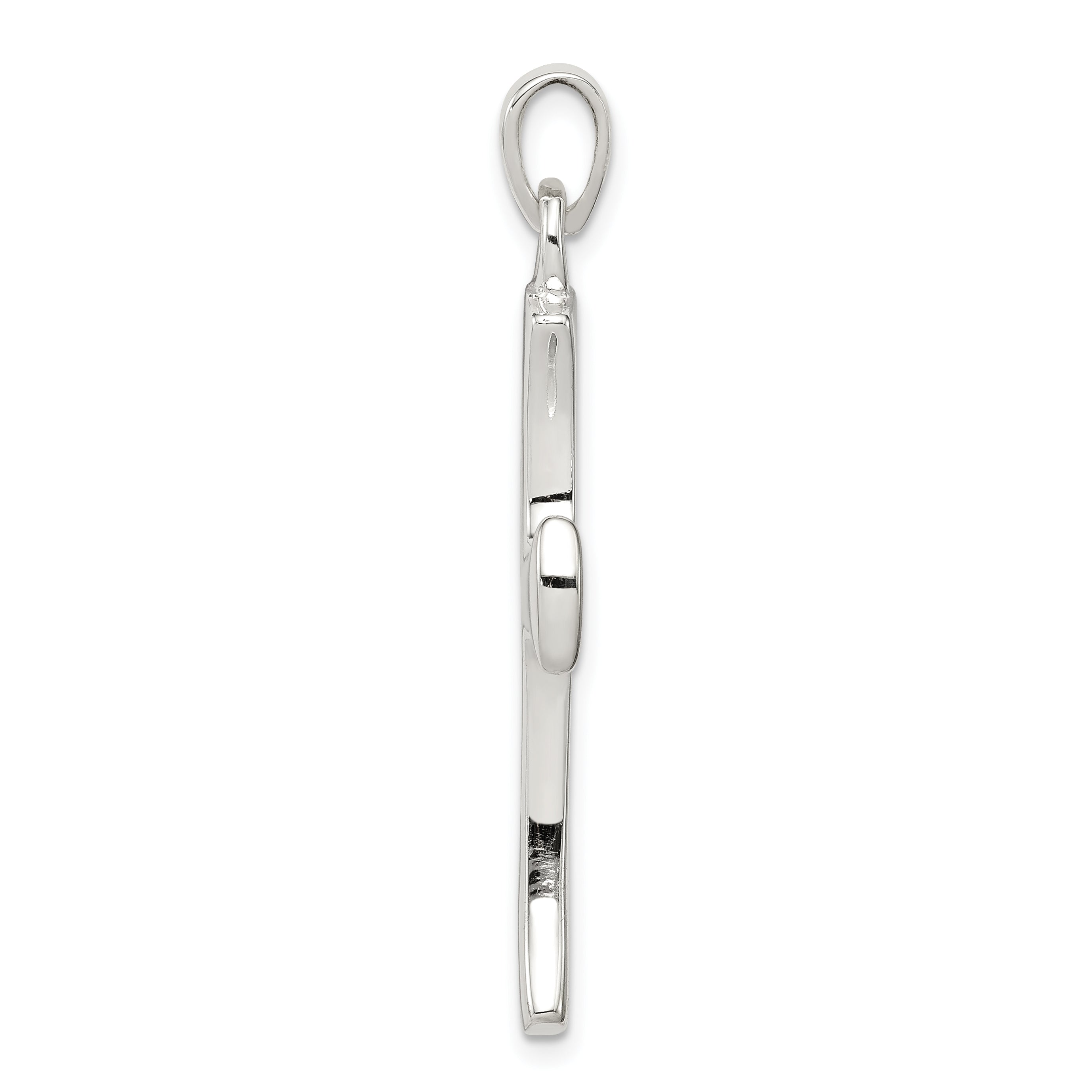 Sophia Jewelers Sterling Silver 925 Cross Pendant Polished Solid Elegance