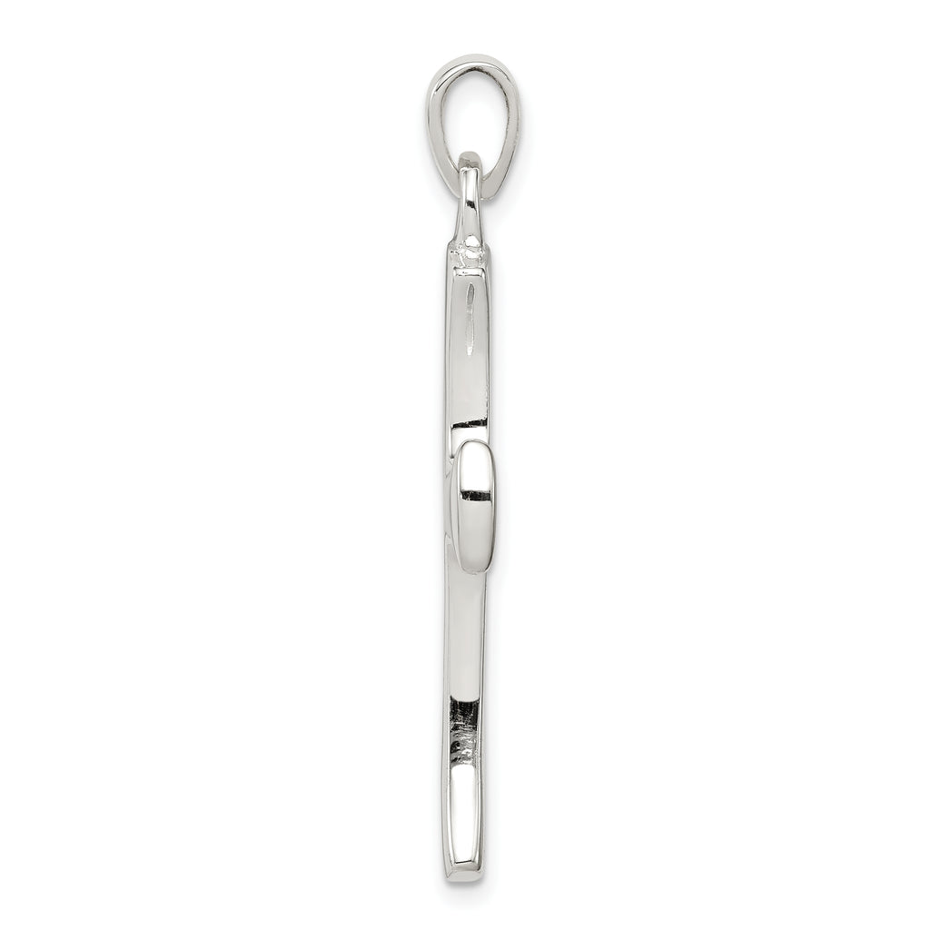 Sophia Jewelers Sterling Silver 925 Cross Pendant Polished Solid Elegance