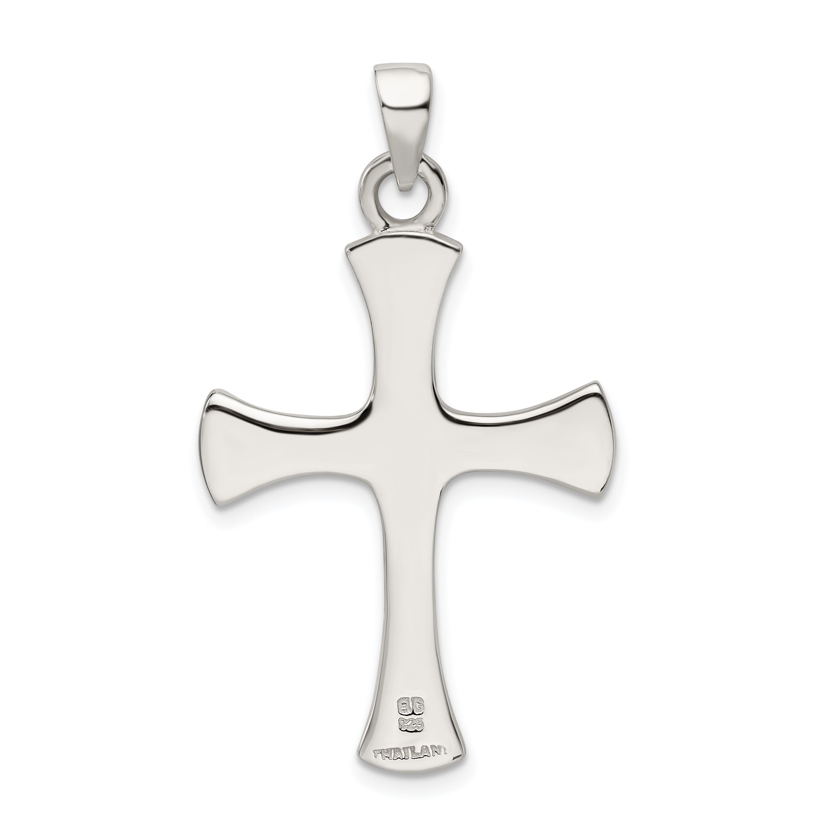 Sophia Jewelers Sterling Silver 925 Cross Pendant Polished Solid Elegance