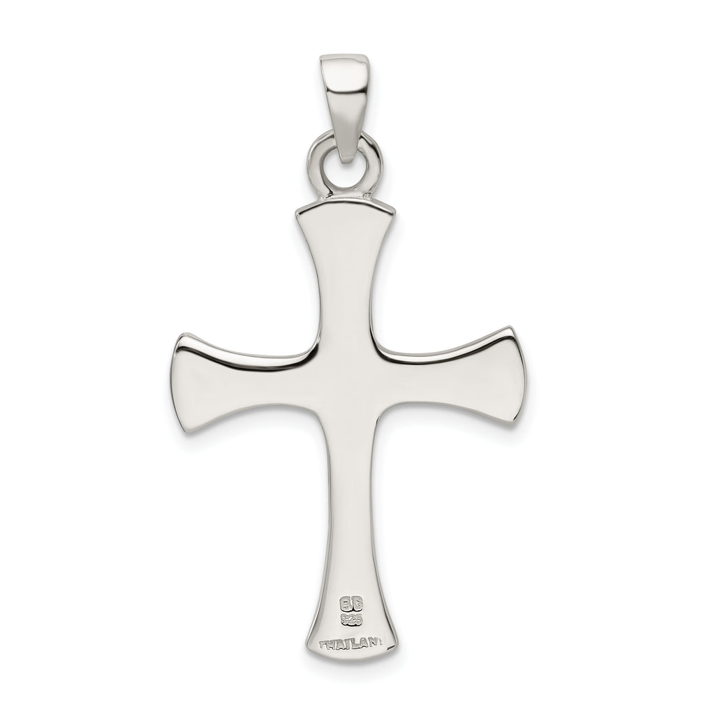 Sophia Jewelers Sterling Silver 925 Cross Pendant Polished Solid Elegance