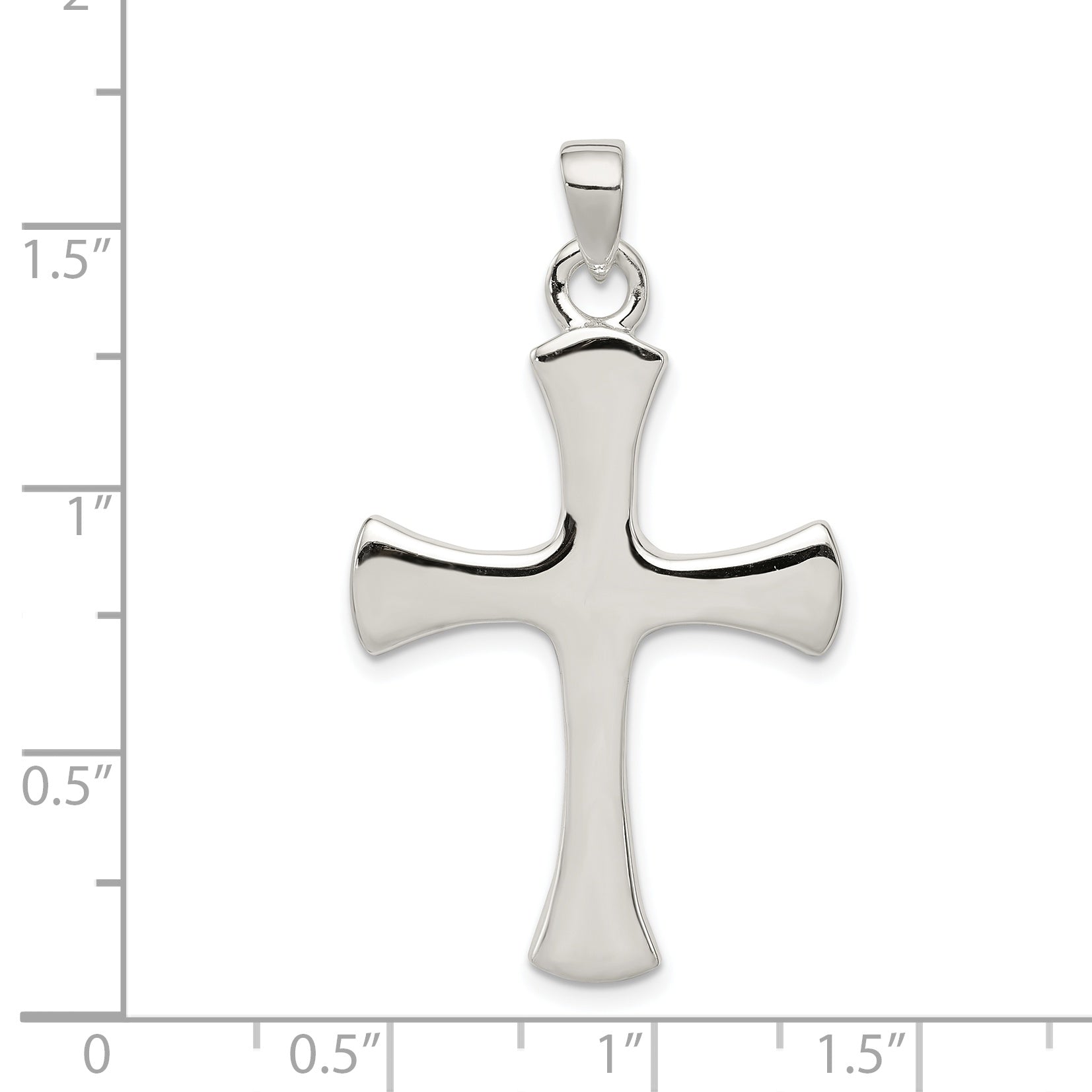 Sophia Jewelers Sterling Silver 925 Cross Pendant Polished Solid Elegance